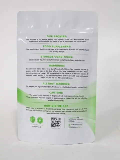 Bodygenix Rutin 500mg Tablets CAPILLARIES, VARICOSE Veins, Hemorrhoids Veg Friendly - UK Made (120) 4 Month Supply Bodygenix Au supplements