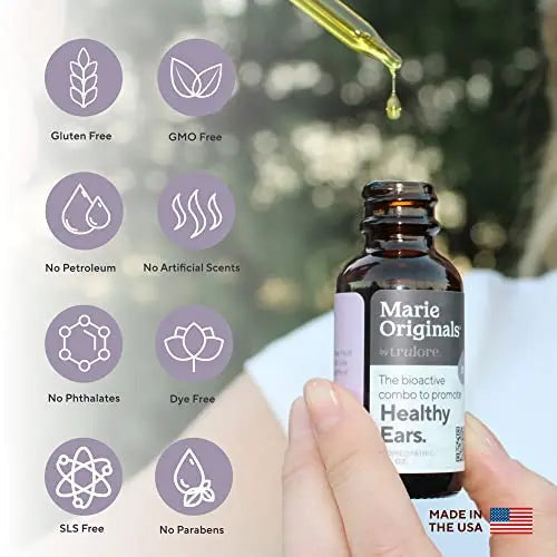 Organic Ear Oil for Earache Irritation, All Natural Eardrops for Infection Marie Originals Au supplements