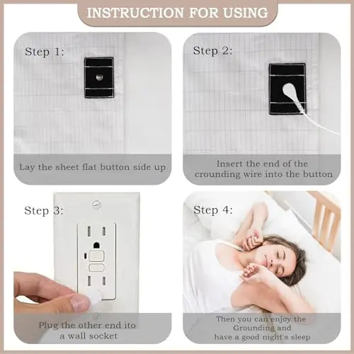 Grounding Sheet, Grounding Mat for Bed with Grounding Cord, Reduce Painful, Inflammation XINHUSU Au supplements