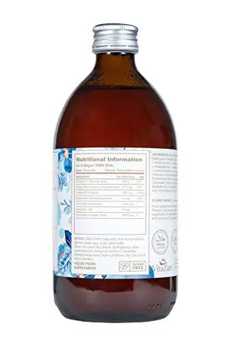 Sapphire Elixir Hydrolysed Marine Collagen Liquid 10000mg Sugar Free with Hyaluronic Acid VitaZam Au supplements