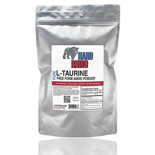 HR Supplements Taurine Powder, 1 Kilogram (2.2 Lbs) | Muscle Recovery | Cardio & Energy Hard Rhino Au supplements