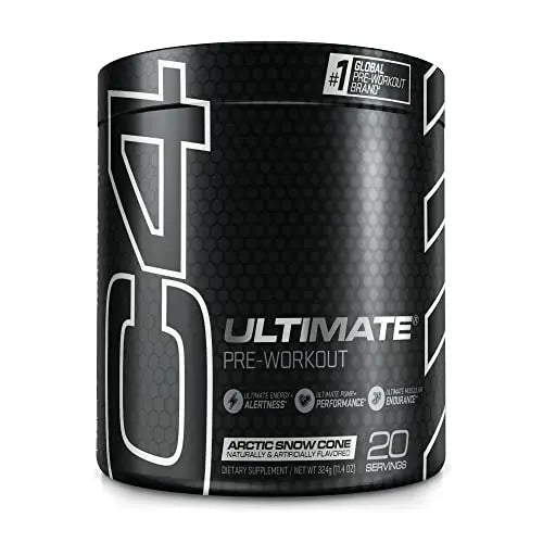 C4 Ultimate Pre Workout Powder Arctic Snow Cone - Sugar Free Preworkout Energy Cellucor Au supplements