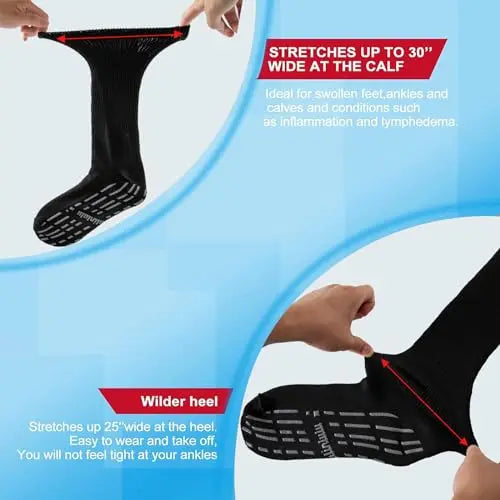Bulinlulu Extra Width Diabetic Socks Women Men-4 Pairs Super Wide Edema Bulinlulu Au supplements