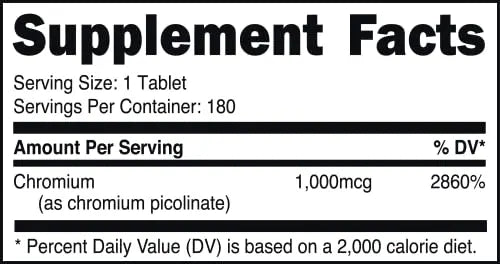 Bucked Up Chromium Picolinate 1000mcg Per Serving, Bucked Up Essentials (180 Servings Bucked Up Au supplements