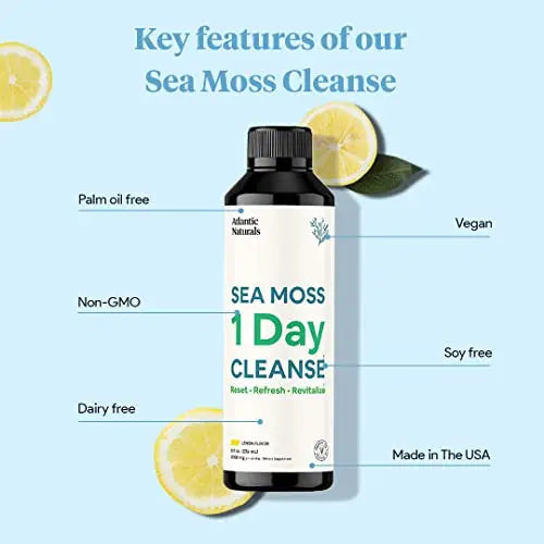 Sea Moss 1 Day Cleanse - Full Body Detox to support bowel movements, Kidney Health Atlantic Naturals Au supplements