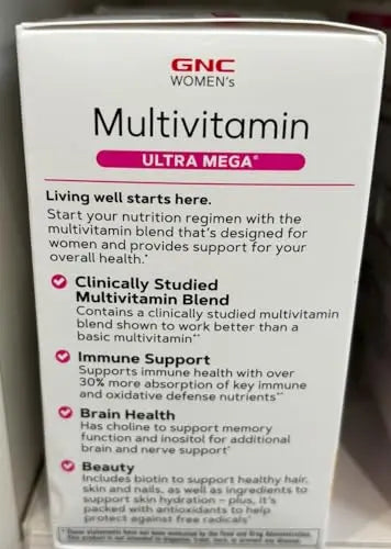GNC Women's Ultra Mega Multivitamin | Supports Overall Health and Wellness in Women GNC Au supplements
