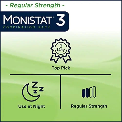 Monistat 3 Day Yeast Infection Treatment for Women, 3 Miconazole Suppository Inserts & External Monistat Au supplements