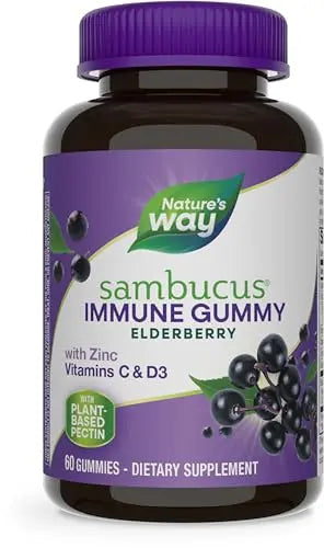 Nature's Way Sambucus Elderberry Immune Gummies, Daily Immune Support Nature's Way Au supplements