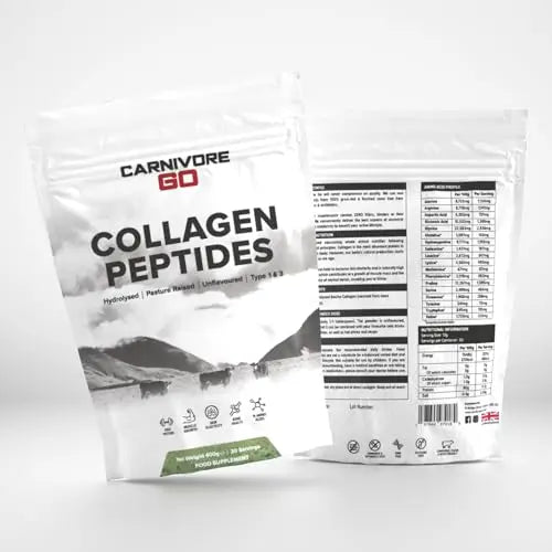 Carnivore Go Grass Fed Bovine Collagen Powder - 400g Hydrolysed Type 1 & 3 Carnivore Go Au supplements