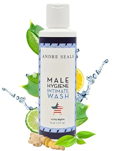 Andre Seals Intimate Wash for Men, Lucky Nights Scent – Refreshing Genital Care & Odor Control Andre Seals Au supplements