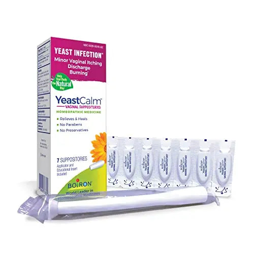 Boiron YeastCalm Homeopathic Suppositories for Yeast Infections, Burning, Discharge Boiron Au supplements