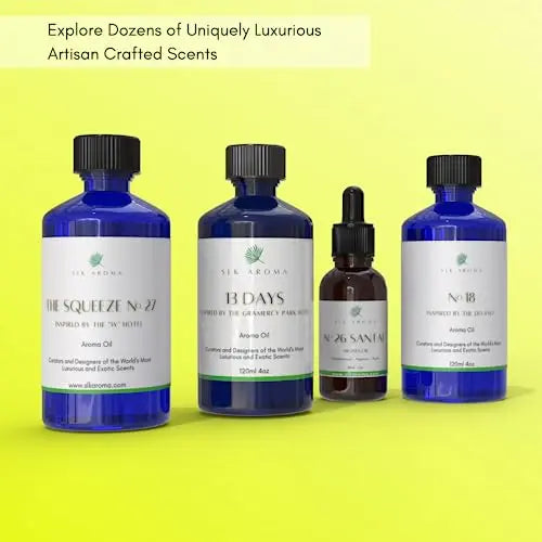 SLK Aroma, Santal Aroma Diffuser Oil, No. 26, Ultra Luxury Niche Blend of The Finest Essential Oils SLK Aroma Au supplements
