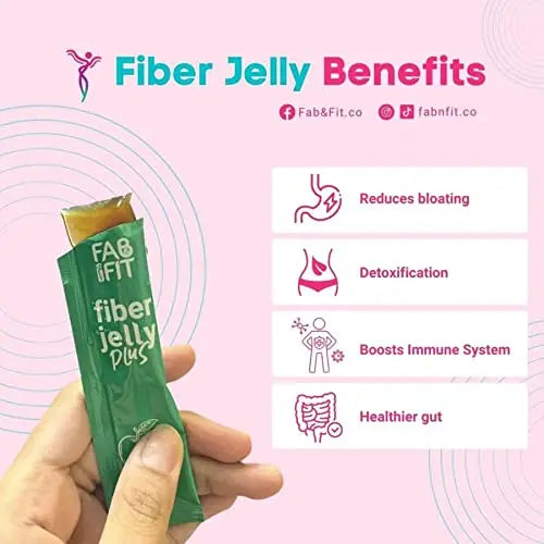 Fab and Fit Fiber Jelly Plus Melon, 10 Sachets Fab Fit Au supplements