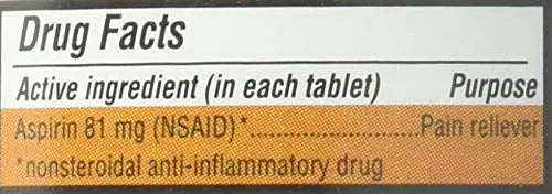PHARBEST Aspirin 81mg - 1000 Tablets PHARBEST Au supplements