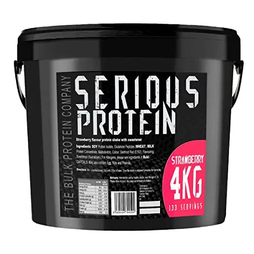 The Bulk Protein Company – SERIOUS PROTEIN – Whey Protein Powder – 4kg – Low Carb The Bulk Protein Company Au supplements