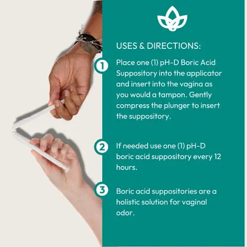 pH-D Feminine Health - Boric Acid Starter Bundle - pH-D Boric Acid Vaginal Suppositories 12 Count pH-D Feminine Health Support Au supplements