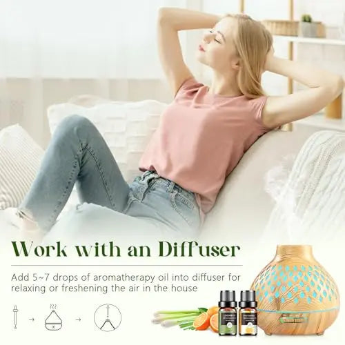 Essential Oils Set - 12 Pcs Aromatherapy Essential Oil Kit for Diffuser, Humidifier, Aromatherapy, Massage Aeshory Au supplements