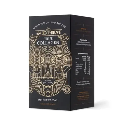 Ancient + Brave True Collagen 200g - Grass-Fed Bovine Collagen Powder - 100% Hydrolysed Collagen Peptides (Type 1) Ancient + Brave Au supplements