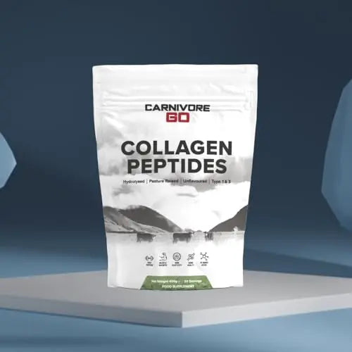 Carnivore Go Grass Fed Bovine Collagen Powder - 400g Hydrolysed Type 1 & 3 Carnivore Go Au supplements