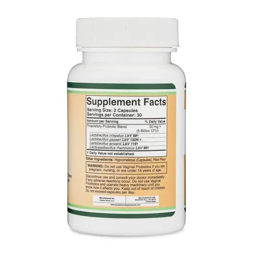 Vaginal Probiotics for Women - Four Probiotics Clinically Studied for Vaginal PH Balance Double Wood Supplements Au supplements