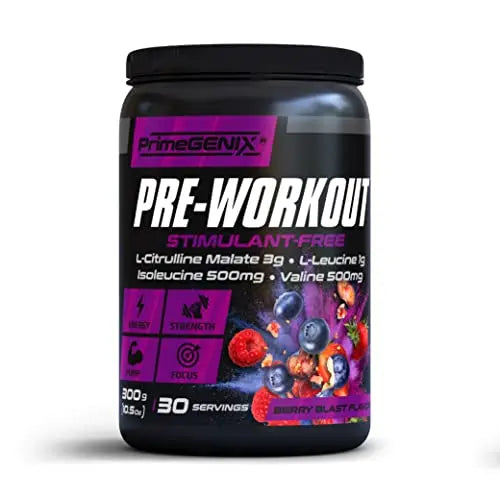 PrimeGENIX Stimulant-Free Pre Workout Powder for Men and Women - Energy Boost Drink PrimeGENIX Au supplements