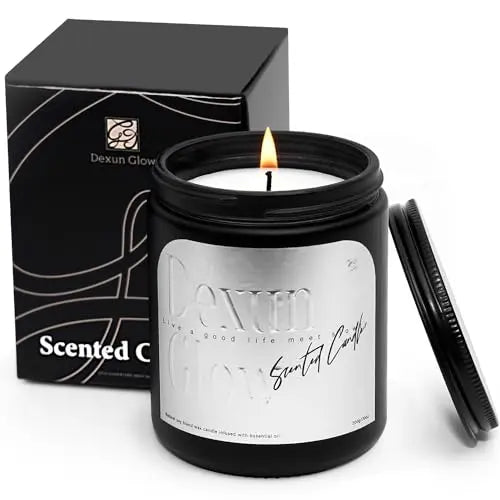 Aromatherapy Candle, Handcrafted with Natural Soy Wax and Essential Oils for Home Scented Dexun Glow Au supplements