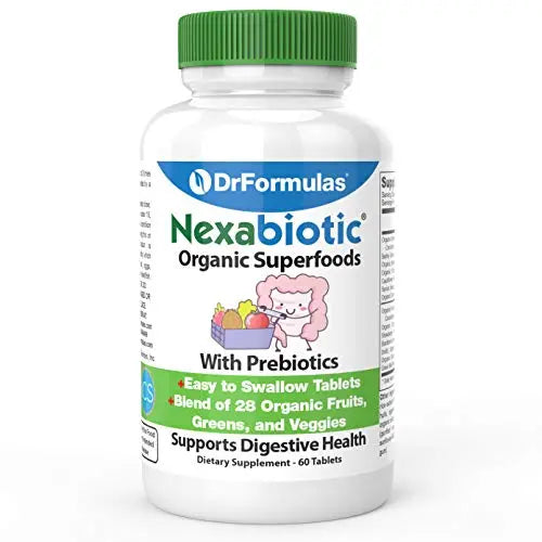 DrFormulas Organic Prebiotic Fiber for Constipation Relief & Weight Loss | Nexabiotic Super DrFormulas Au supplements