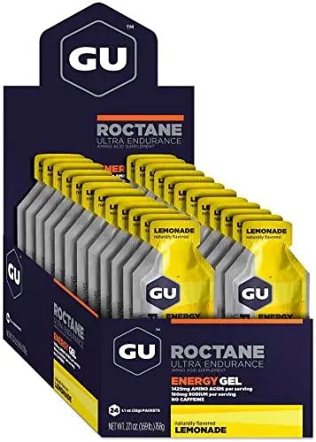 GU Energy Roctane Ultra Endurance Energy Gel, 24-Count, Lemonade GU Energy Au supplements