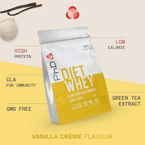 PhD Nutrition Diet Whey High Protein Lean Matrix, Vanilla Crème Diet Whey Protein Powder PhD Au supplements