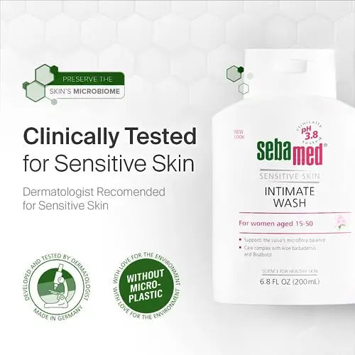 SEBAMED Feminine Intimate Wash pH 3.8 for Microflora Balance with Aloe Vera Mild Organic Based Daily SEBAMED Au supplements