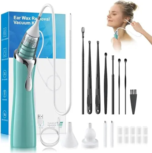 Ear Vacuum Wax Remover, Ear Wax Removal with 8 Pcs Ear Pick, Ear Wax Girug Au supplements
