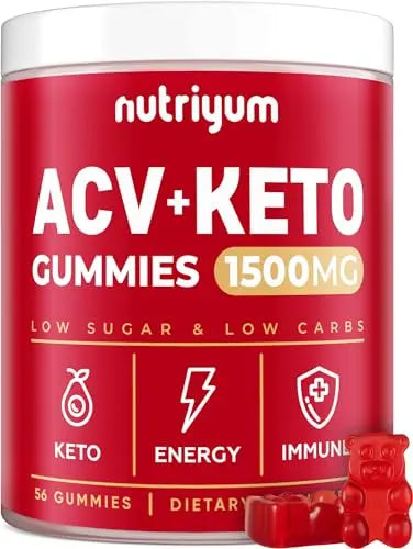 Keto ACV Gummies 1500 mg - Gelatin-Free Apple Cider Vinegar Gummies - Low Carbs Pectin XELAR Au supplements