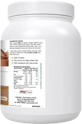 Soetik Whey Protein Powder (Chocolate Flavour) 600g Soetik Au supplements