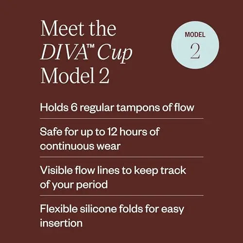 DivaCup - BPA-Free Reusable Menstrual Cup - Leak-Free Feminine Hygiene - Tampon and Pad DivaCup Au supplements