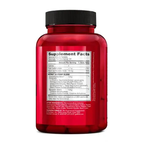 BSN NITRIX 2.0 - Nitric Oxide Precursors, 3g Creatine, 3g L Citrulline - Supports Workout BSN Au supplements