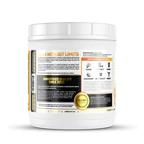 LIMITLESS Magnum 504g - Muscle Workout Powder, Sport Pre Workout for Men and Women LIMITLESS Au supplements