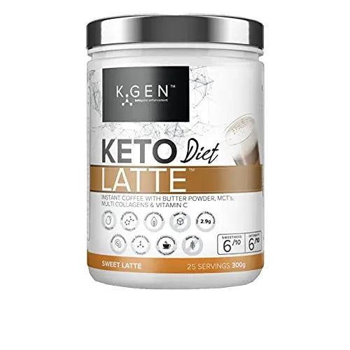 Instant Bulletproof Keto Coffee Creamer UK Made Collagen Latte | Butter Powder, Coconut MCTs & Vitamin C K GEN ketogenic enhancement Au supplements