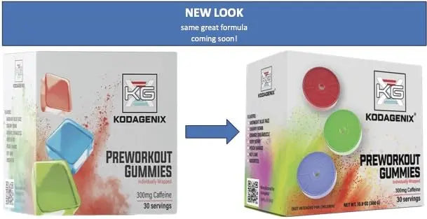 Kodagenix Pre Workout Gummies for Men and Women with Caffeine, L-Citrulline and Beta Kodagenix Au supplements