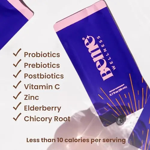 Be Healthy 3-in-1 Liquid Probiotics for Women and Men - Vitamin C, Zinc, Elderberry BeMe Au supplements
