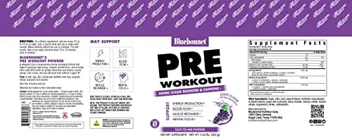 BlueBonnet Nutrition Extreme Edge Pre workout, Increases Nitric Oxide (NO) levels Bluebonnet Au supplements