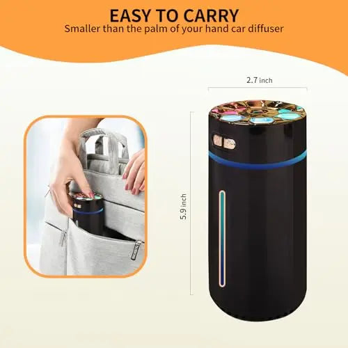 Car Diffuser,Rechargeable car Diffuser air freshener,Humidifier Aromatherapy for car Sydetelis Au supplements