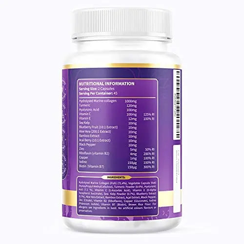 High Strength Marine Collagen Tablets - Skin, Hair, Nails & Joints - Fortified with Hyaluronic Acid Euphoria Bliss Au supplements
