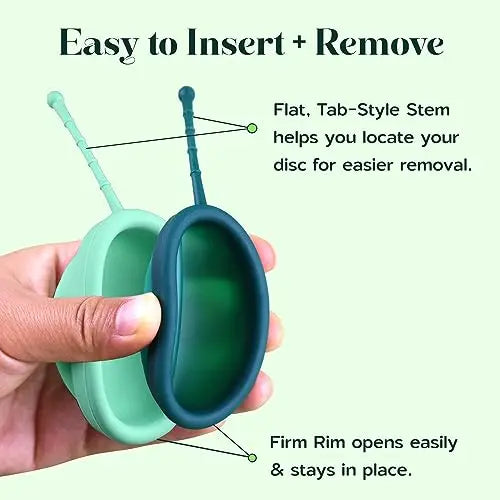 SHORDY Reusable Menstrual Disc Set of 2 (Small & Large), 100% Medical-Grade Silicone, Flexible SHORDY Au supplements