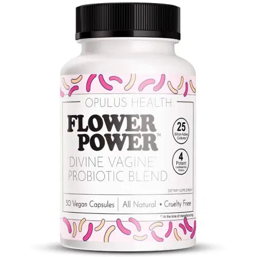Flower Power 'Divine Vagine' Blend - 30 ct for Balance Urinary Tract Infection, V Health Support for Women Flower Power Au supplements