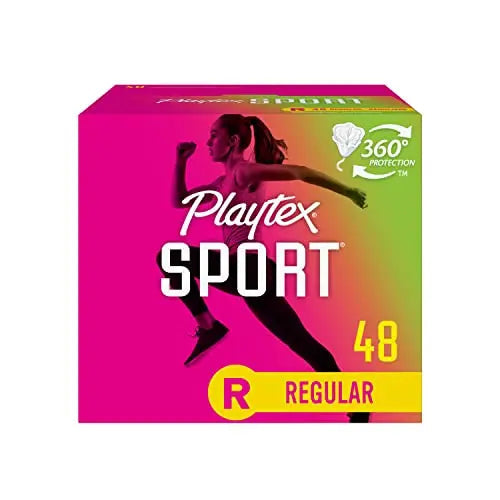 Playtex Sport Tampons, Regular Absorbency, Fragrance-Free - 48ct (Packaging May Vary) PLAYTEX Au supplements