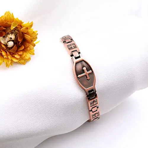 Jecanori Copper Bracelets for Women,Classic Magnetic Copper Bracelet,Valentine's Day Jecanori Au supplements