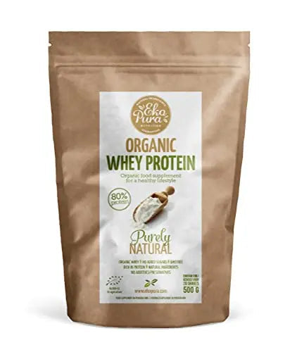 Ekopura Organic Whey Protein 500g | 80% Protein | Hormone Free, GMO-Free, Soy-Free, Additive Free Ekopura Au supplements