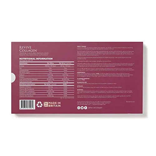 Revive Collagen Enhanced Plus 10,000mg Hydrolysed Marine Collagen Drink with Added Vitamin A & C Revive Collagen Au supplements