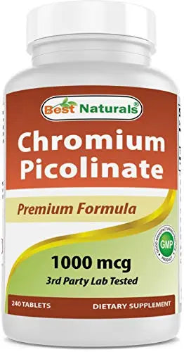 Best Naturals Chromium Picolinate 1000mcg 240 Tablets Best Naturals Au supplements
