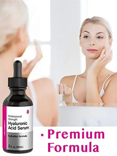 Hyaluronic Acid Serum For Face | 2 oz | Paraben & SLS Free Moisturizer | by Horbaach Horbäach Au supplements